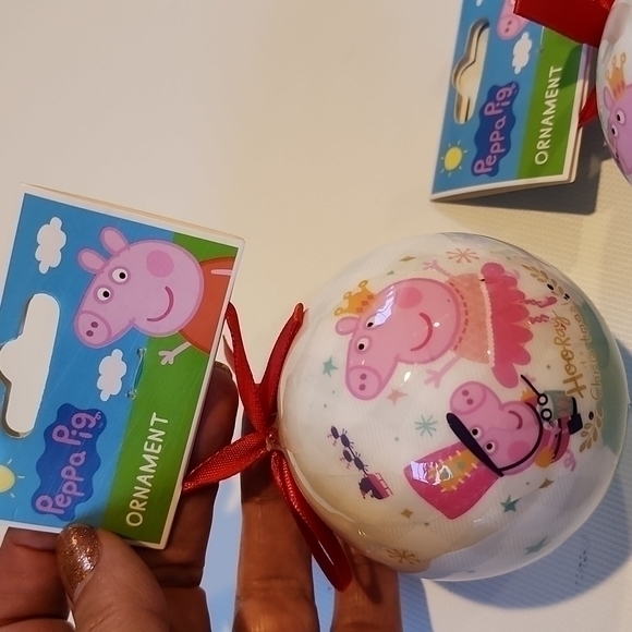 NWT Peppa Pig Christmas‎ Ornament Set of Two - Picture 11 of 11